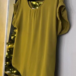 Olive Green Women's Top